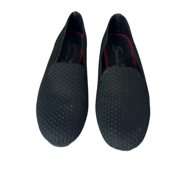 🌺SEVEN7 Woven Black Flats Size 7 — Very Gently Worn🌺 - Picture 2 of 5